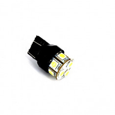 set 2 becuri Led t20 w21/5w 2 faze alb 12v