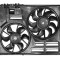 GMV radiator electroventilator Ford Mustang GT, 2014-, motor 5.0 V8, Mustang, 2014-, motor 3.7 V6, benzina, 338/315 mm; 2 pini