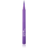 3INA The Color Pen Eyeliner tuș de ochi tip cariocă culoare 482 - Purple 1 ml