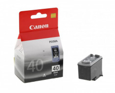 Cartus cerneala Canon PG-40, black, capacitate 16ml / 195 pagini, pentru Canon JX200, JX210, JX210P, JX500, JX510, Pixma IP1200, Pixma IP1300, Pixma I foto
