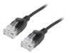 Patch cord UTP Cat6a Negru 1m Aurit, Vention