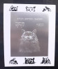 Batum pisici timbru cu foița argint 1v. nestampila mnh, Nestampilat