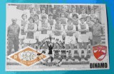 DINAMO Bucuresti - echipa de fotbal Dumitrache, Satmareanu, Dinu - Carte Postala