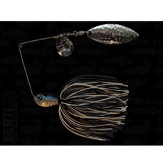 Spinnerbait Bertilure Cu Doua Palete SPINNERBAIT CU SKIRT COLORADO Model SALCIE Culoare ALB - NEGRU 14 gr.
