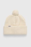 Houdini caciula de lana culoarea bej, de lana, din tricot gros