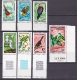 Noua Caledonie 1967 fauna pasari MI 448-454 MNH, Nestampilat