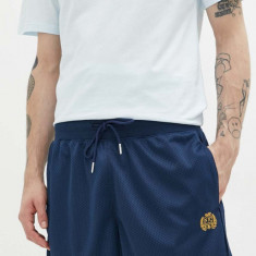 Abercrombie & Fitch pantaloni scurti barbati, culoarea albastru marin