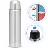 Cumpara ieftin Termos pentru băuturi Koken, inox 304, capacitate 1000 ml, perete dublu, 10h mentinere temperatura rece sau fierbinte, 32&times;8.3 cm, metalic