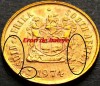 Moneda cu ERORI de BATERE: 1 CENT - AFRICA de SUD, anul 1975 * cod 5295 = A.UNC, Bronz