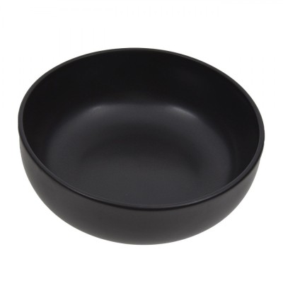 Bol Ceramic, Nordic, Negru, Diametru 15 cm, Inaltime 5.5 cm, Capacitate 0.68 L foto