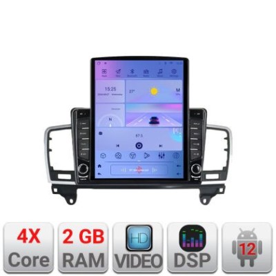 Navigatie Mercedes ML W166 NTG4.5 K-W166 ecran tip TESLA 9.7&amp;quot; cu Android Radio Bluetooth Internet GPS WIFI 2+32 DSP Qu CarStore Technology foto