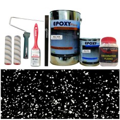 Kit Complet Vopsea Epoxidica Neagra RAL 9005-Chipsuri Albe