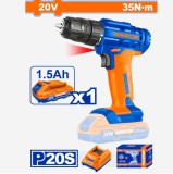 Masina de gaurit si insurubat (bormasina) pe acumulator Wadfow WCDP511
