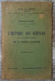 L&#039;histoire des sciences - Emile Picard// 1916
