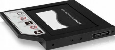 Rack HDD RaidSonic Icy Box Adapter pentru 2.5 HDD/SSD Notebook extension Black foto