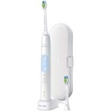 Periuta de dinti electrica Philips Sonicare ProtectiveClean HX6859/29, 62000 oscilatii, 3 programe, 2 capete, Alb/Albastru