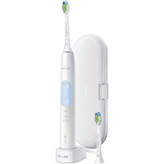 Periuta de dinti electrica Philips Sonicare ProtectiveClean HX6859/29, 62000 oscilatii, 3 programe, 2 capete, Alb/Albastru