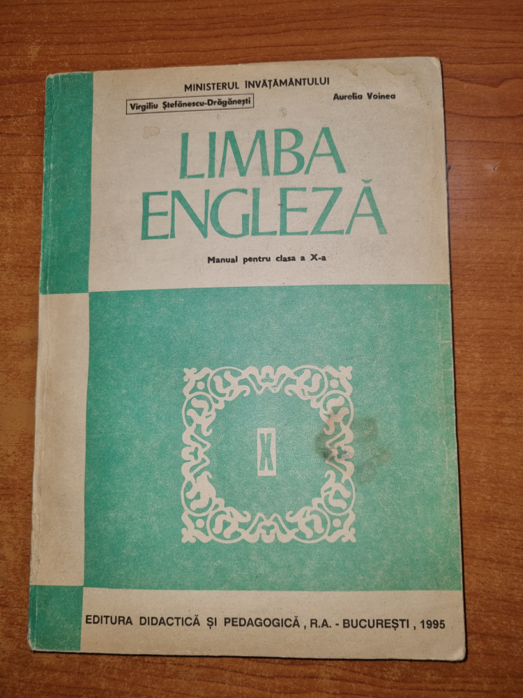 Manual limba engleza pentru clasa a 10-a - din anul 1995, Clasa 10 |  Okazii.ro