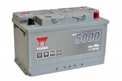 Baterie Yuasa 12V 90AH/800A YBX5000 Silver SMF de &amp;icirc;naltă performanță (R+ Standard) 317x175x190 B13 (pornire) foto