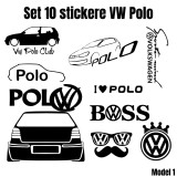 Cumpara ieftin Set 10 Stickere Volkswagen Polo, Oem