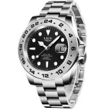 Cumpara ieftin Ceas barbatesc Lige Data Argintiu Business Analog Quartz Otel