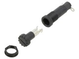 Clemă 20A, 250V, neagră, IP40 - SCHURTER FEU