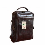 Rucsac din piele naturala vachetta, portlaptop, R106