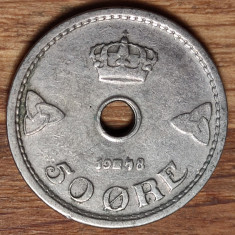 Norvegia - moneda de colectie - 50 ore 1948 - serie rara - superba !