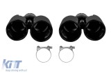 Set de iesiri de evacuare negre potrivite pentru BMW Seria 5 F10, F11 2010-2017, stanga si dreapta, model 1 Performance AutoTuning