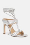 MICHAEL Michael Kors sandale de piele Gabriella culoarea argintiu, 40T4GBHS1M 040