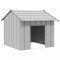 Casă pentru c&acirc;ini cu acoperiș 85x107x81 cm oțel galvanizat