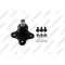 Pivot brat suspensie Fiat 500l (351, Doblo Bus (263 ), Doblo Cargo (263 ), Doblo Platform / Chassis (263 ); Opel Combo Box/Minivan (X12), Combo Tour