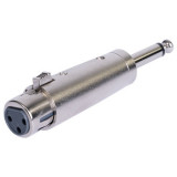 ADAPTOR XLR MAMA - JACK 6.35 TATA MONO METAL