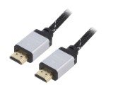 Cablu HDMI 2.0 Textil 1m Negru