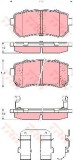 Set placute frana,frana disc KIA CEED (JD) (2012 - 2016) TRW GDB3421