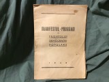 brosura Manifestul Program al Frontului Democratiei Populare anul 1948 / 14 pagini !