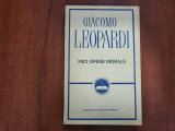 Mici opere morale de Giacomo Leopardi