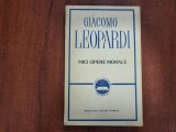 Mici opere morale de Giacomo Leopardi