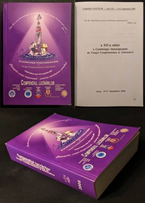 2008 MEDICINA TERAPII COMPLEMENTARE ALTERNATIVE Comunicari Seminar 784 pagini foto