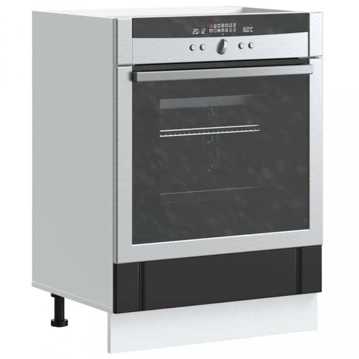 Gossi dulap pentru cuptor &bdquo;lucca&rdquo; lemn negru prelucrat