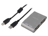 Convertor USB 1.1/2.0 la D-Sub 9pin 4 Mufe USB B Soclu