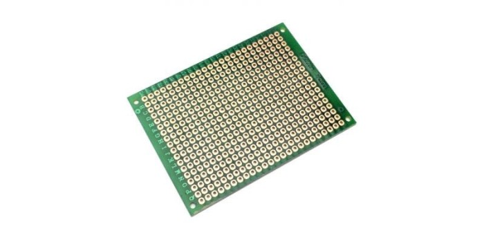Placa de Test Gaurita, Verde, 70x50mm 432 puncte de lipire, placa universala circuite