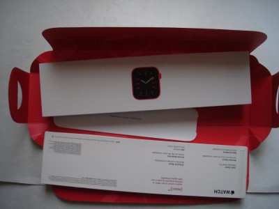 Apple watch seria 6, 44 mm, rosu, impecabil foto