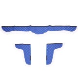 Set perdele decor cabina camion, velur albastru-alb universale Mega Drive