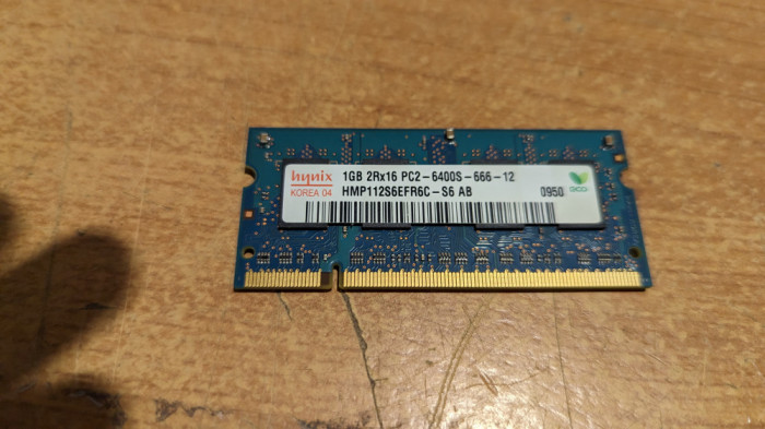 Ram Laptop hynix 1GB DDR2 PC2-6400S HMP112S6EFR6C-S6