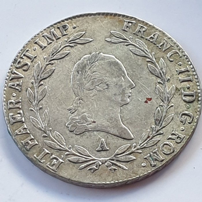 Austria 20 kreuzer 1806 A / Viena argint Francisc ll