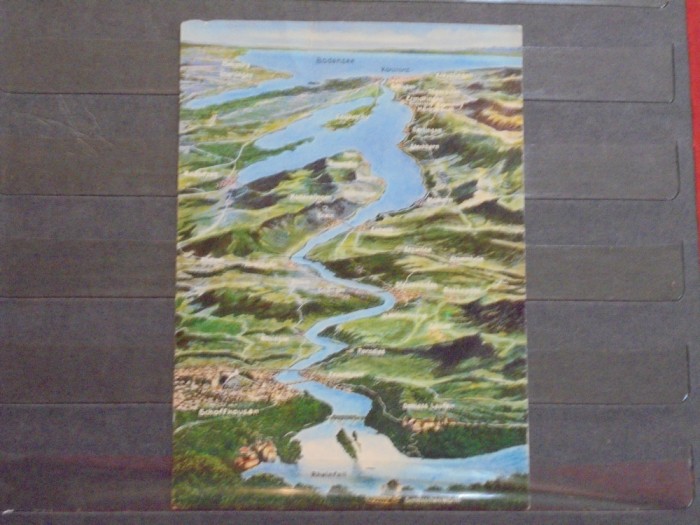 ELVETIA - RHEINFALL- UNTERSSE- BODENSE , LANTUL DE CASCADE ALE RINULUI ELVETIAN