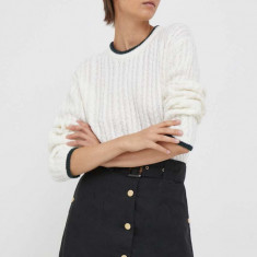 Pepe Jeans pulover din amestec de lana femei, culoarea bej, light