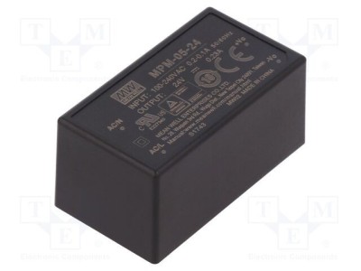 Convertor AC/DC 5,5W 24VDC MEAN WELL foto