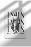 Tablou Religios &ndash; Fara Ramă pe P&acirc;nză Mată - Isus, Cale, Adevarul, Viata | A3 (29.7 x 42 cm)